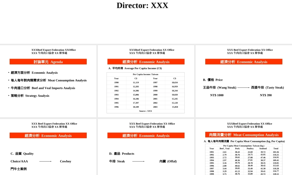 XX牛肉市场展望.ppt