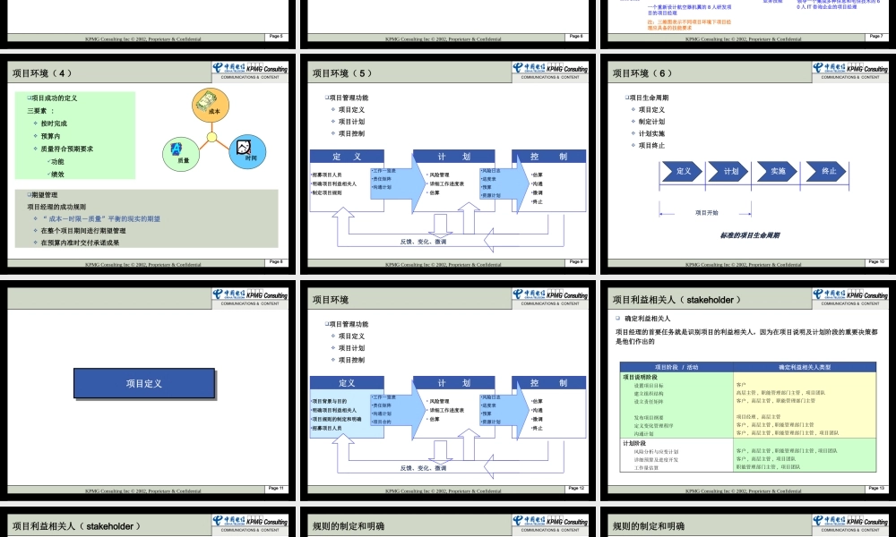 毕马威项目管理 .PPT