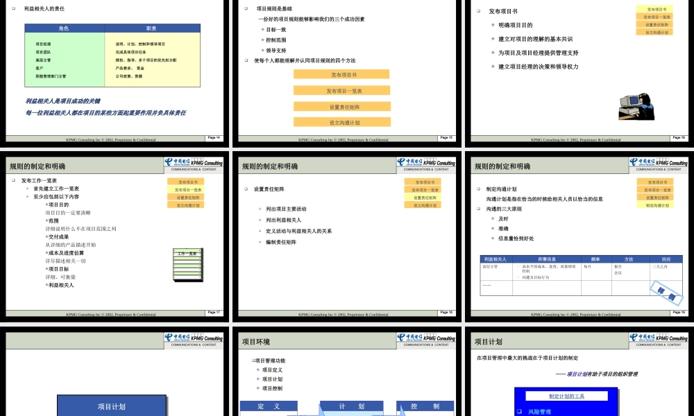 毕马威项目管理 .PPT