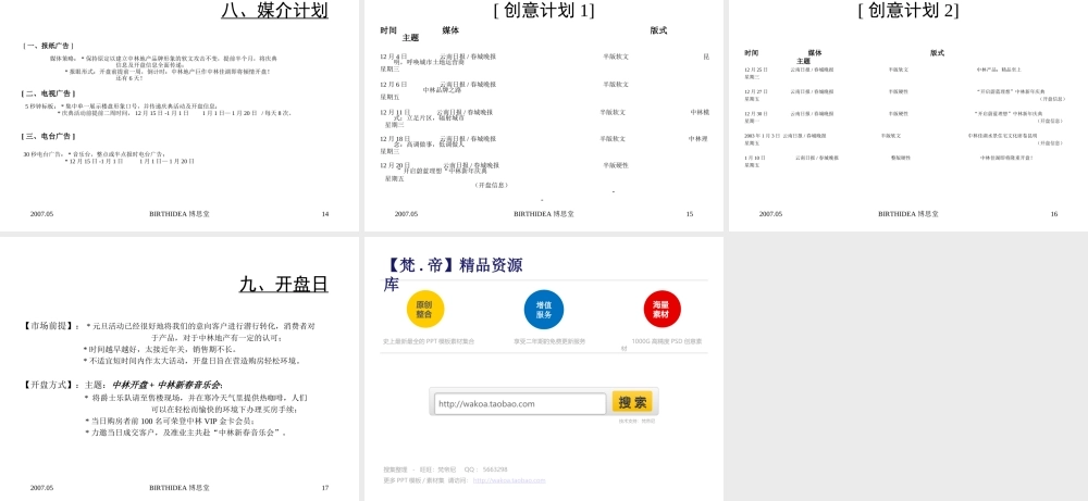 博思堂－中林佳湖开盘方案2007-5-1.ppt