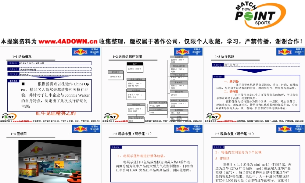 高尔夫球赛红牛现场执行初案.ppt