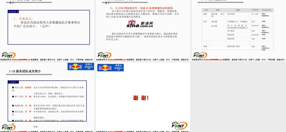 高尔夫球赛红牛现场执行初案.ppt