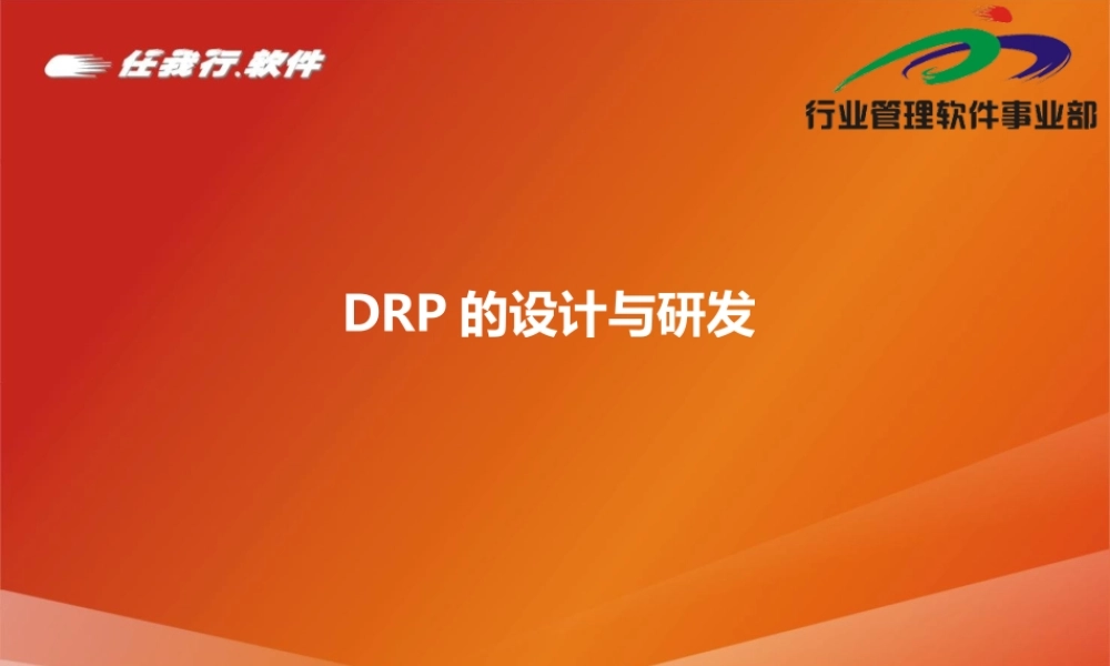 陈震：DRP概述.ppt