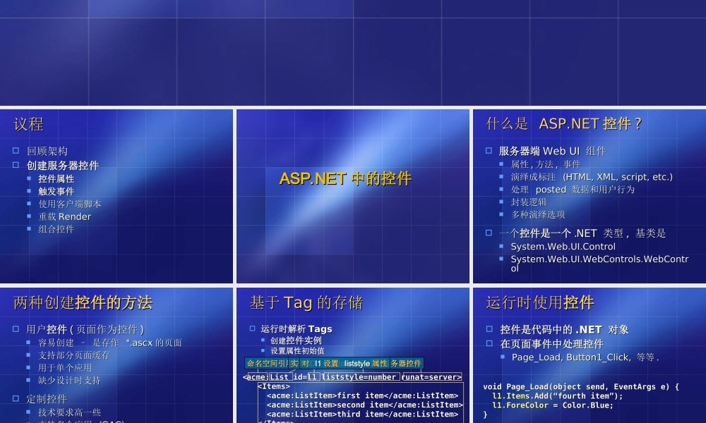 创建服务器控件.ppt