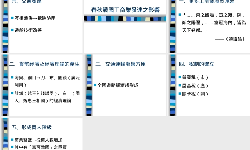 春秋战国工商业的发展概况.ppt