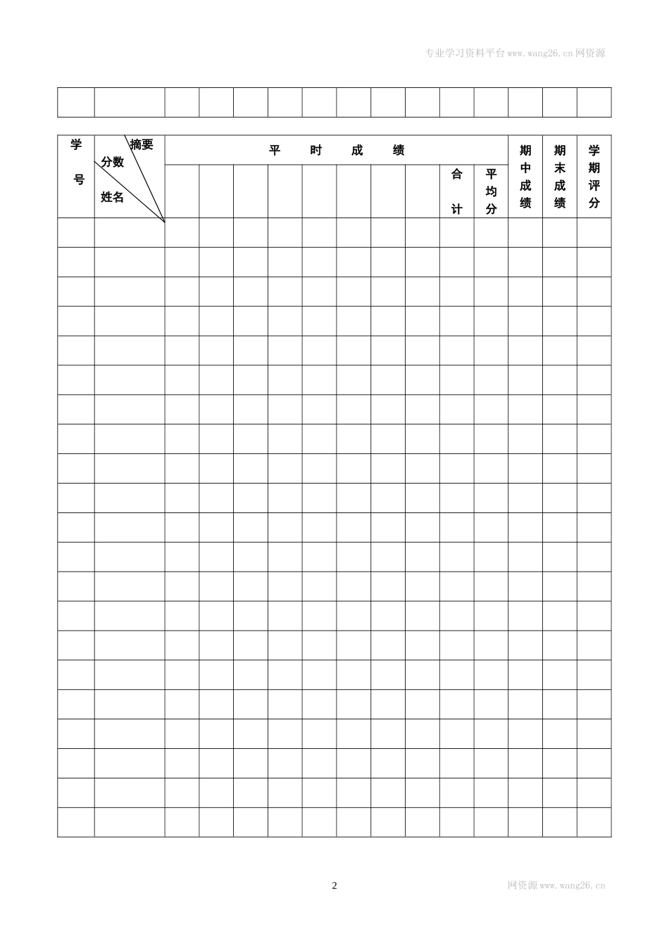 成绩登记表.doc_第2页