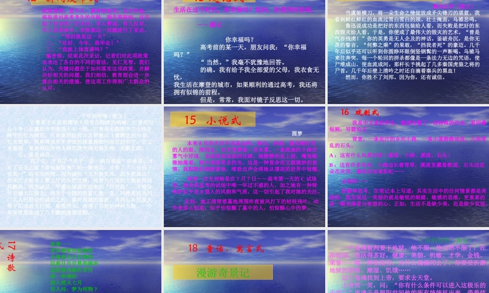 话题作文创新例说.ppt