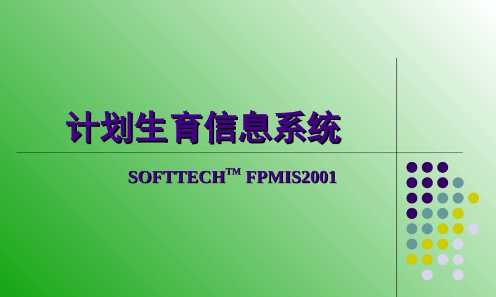 计划生育信息系统.ppt