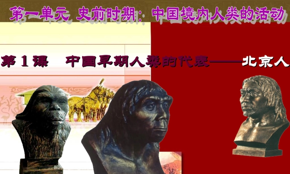第1课中国境早期人类的代表——北京人.ppt