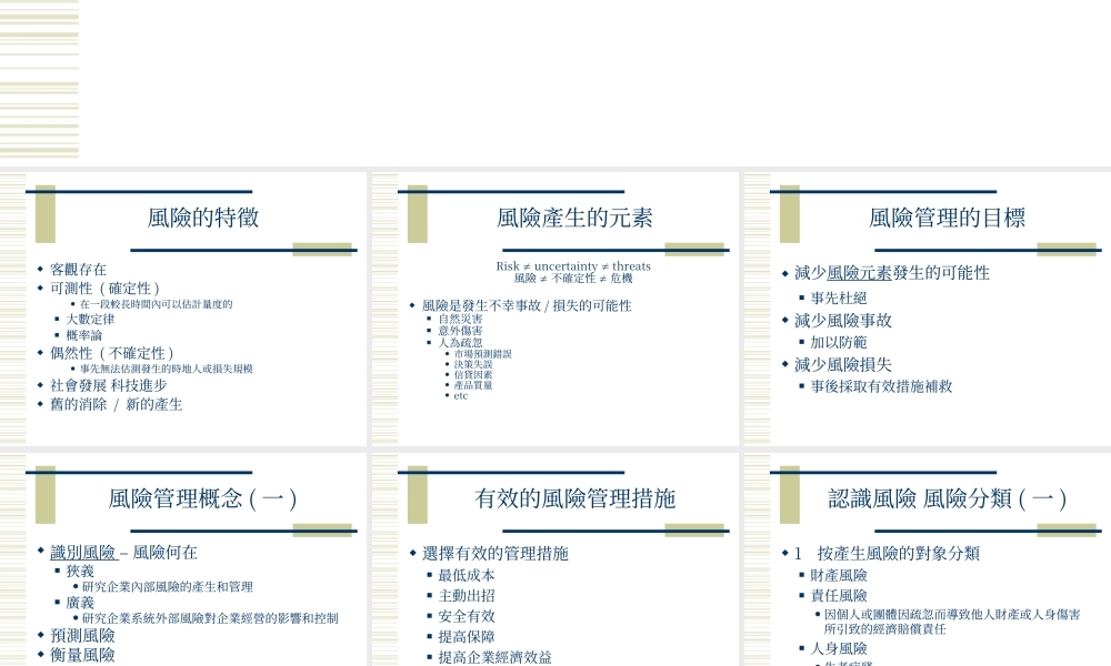 管理风险.ppt