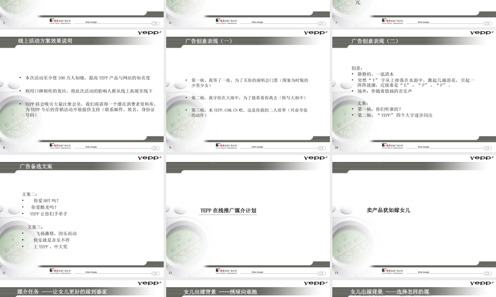 飞扬激情因乐而动三星YEPP网络推广方案.ppt