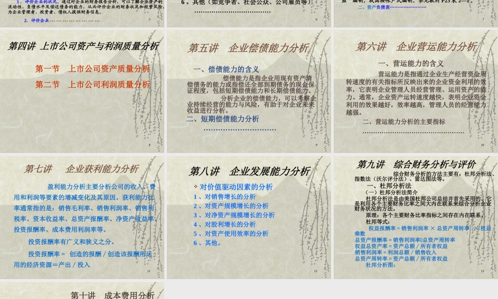 公司财务分析与评价.ppt