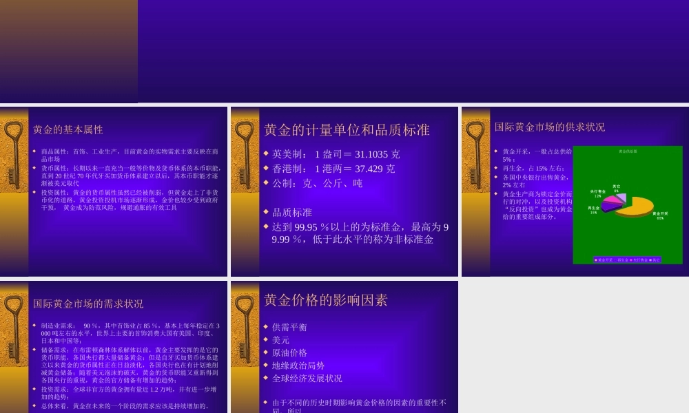 黄金市场介绍1.ppt