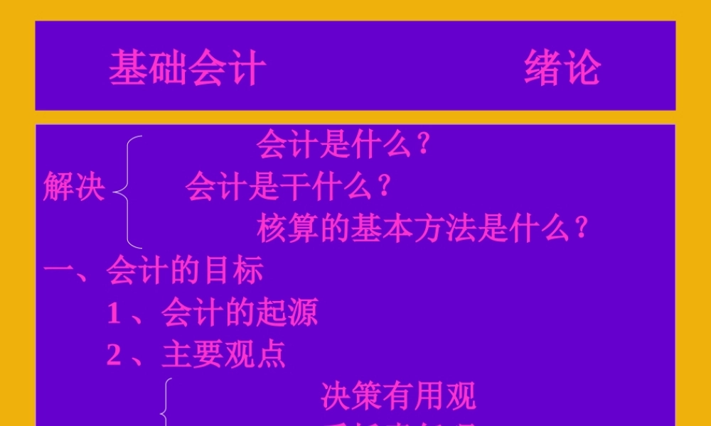 基础会计划绪论.ppt