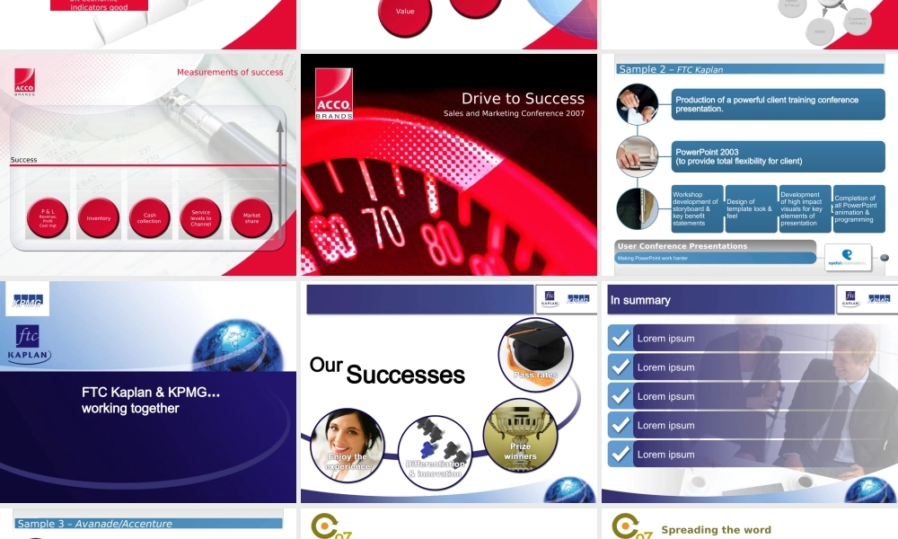 国外著名PPT呈现设计咨询公司 精品动画呈现样例.ppt