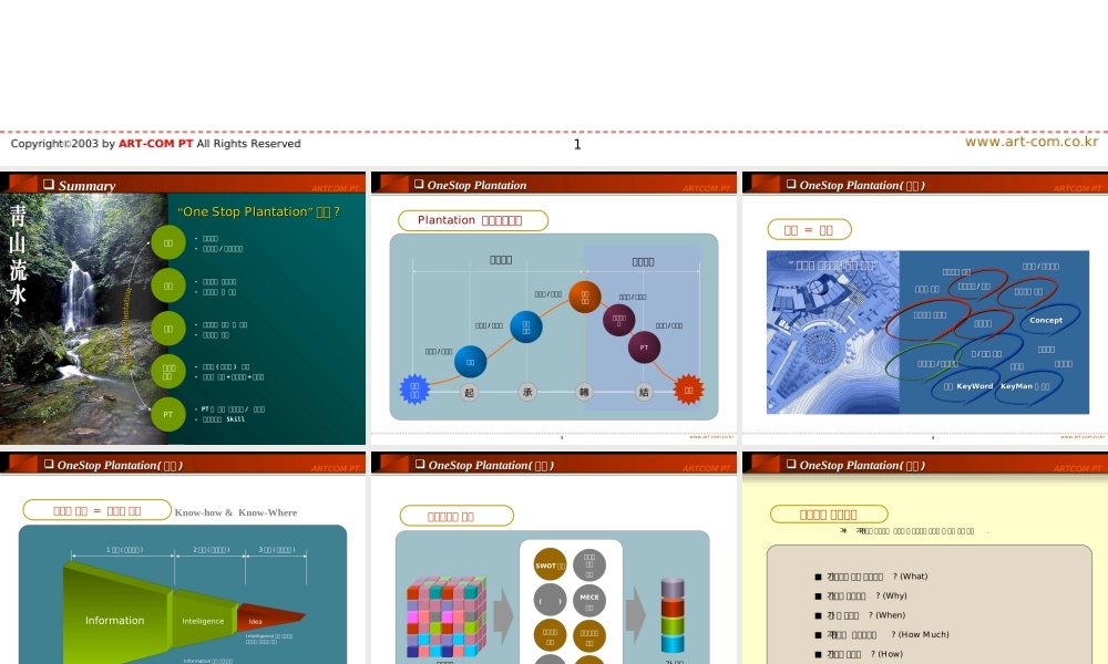 韩国多彩艺术PPT模板.ppt
