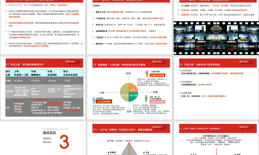 黑弧奥美_苏州仁恒5号地2008年推广策略提案_91PPT.ppt