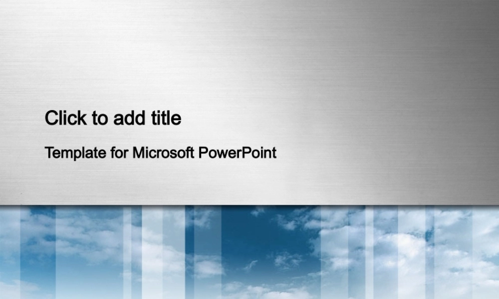 金属感很强的灰色模板.ppt