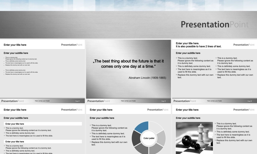 金属感很强的灰色模板.ppt