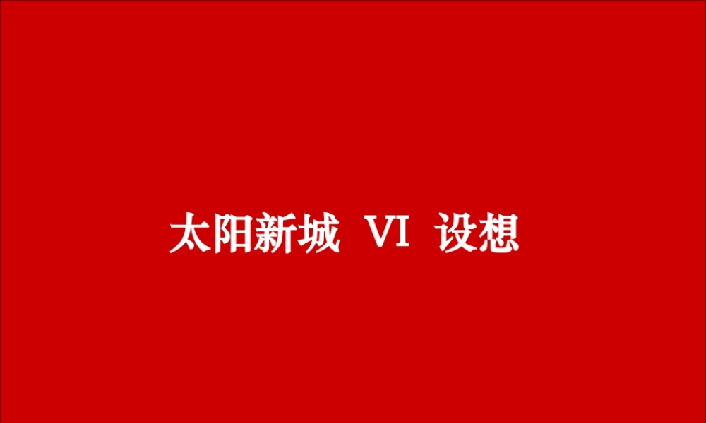 藏锐-太阳新城VI提案.ppt