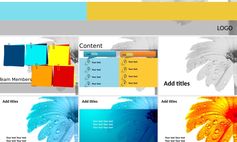 雏菊炫彩PPT模板.pptx