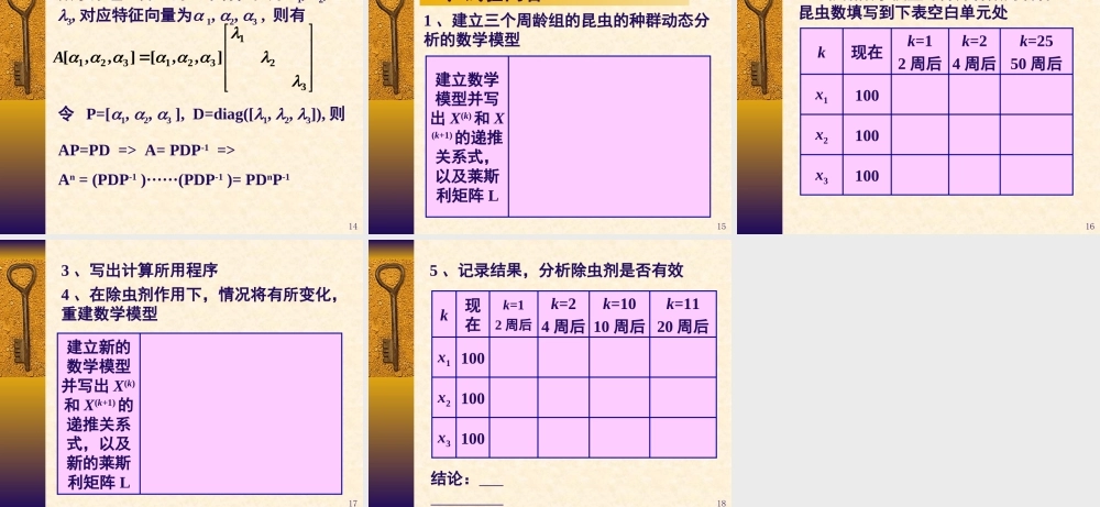 昆虫繁殖问题.ppt