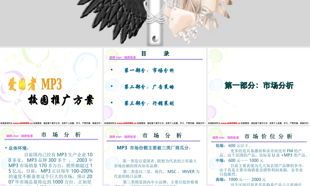 爱国者MP3校园推广方案.ppt