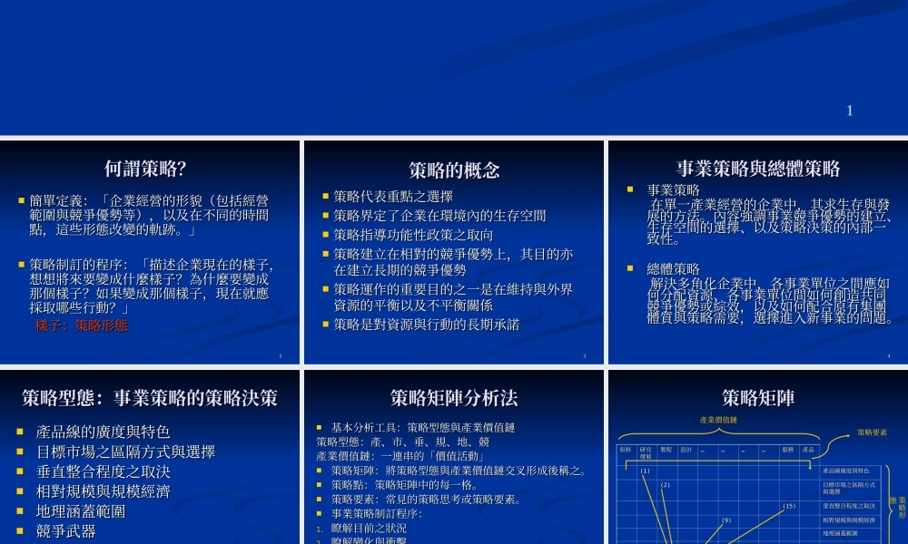 策略矩陣分析法介紹.ppt