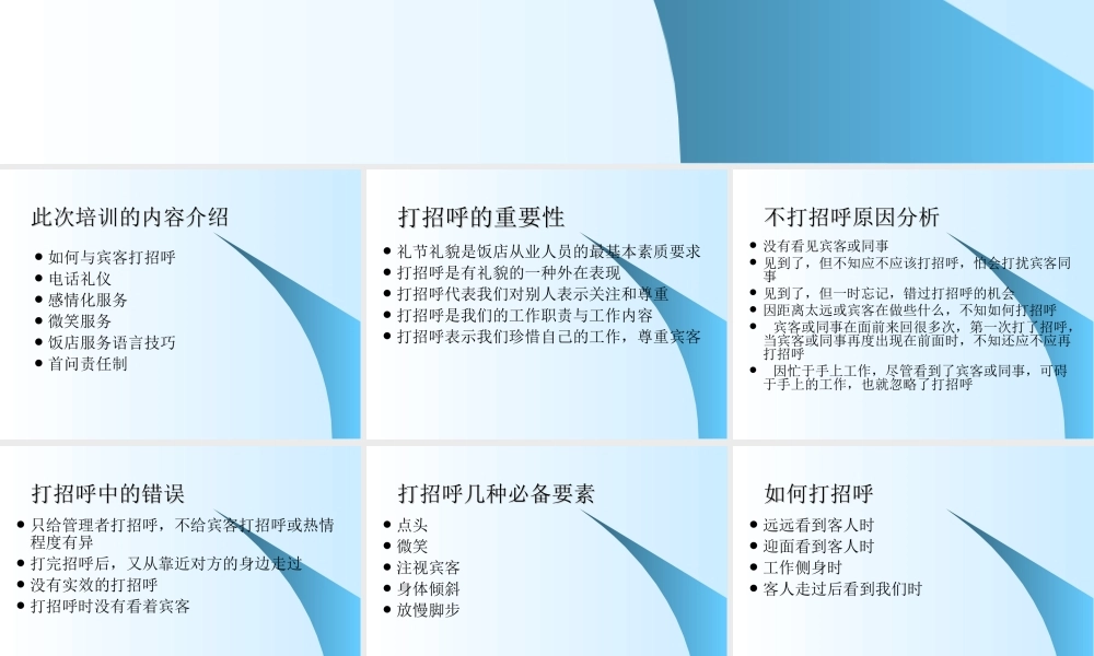 饭店优质服务专题培训.ppt