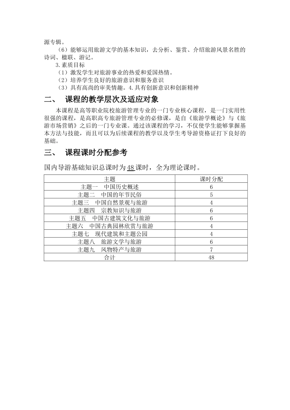 《国内导游基础知识》课程说明.docx_第2页