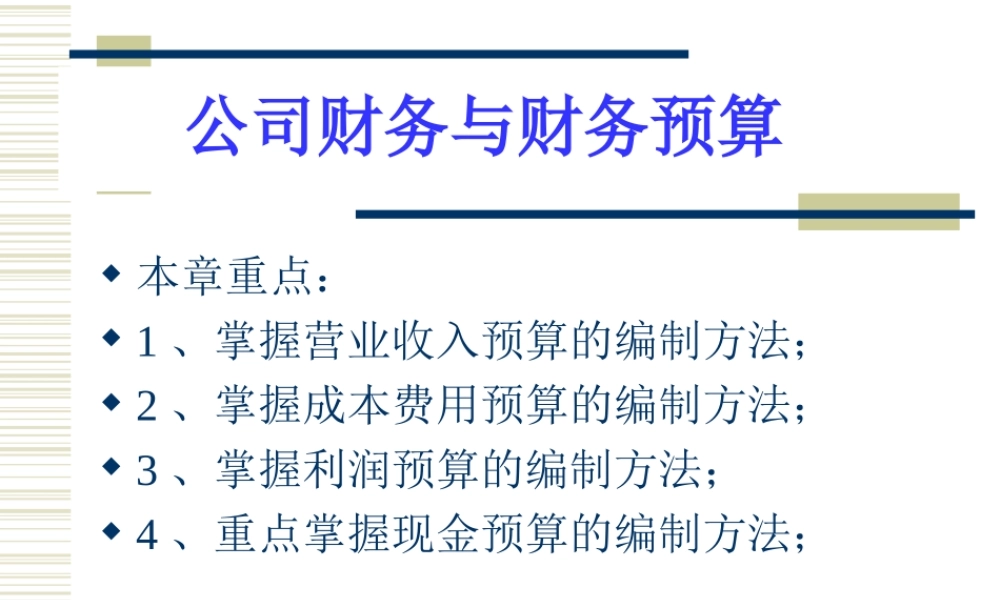 公司财务与财务预算.ppt