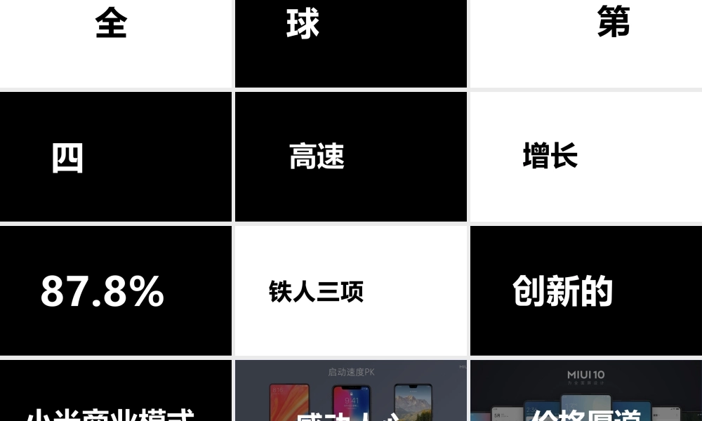 【编号99】炫酷小米8发布会快闪动画PPT模板.pptx