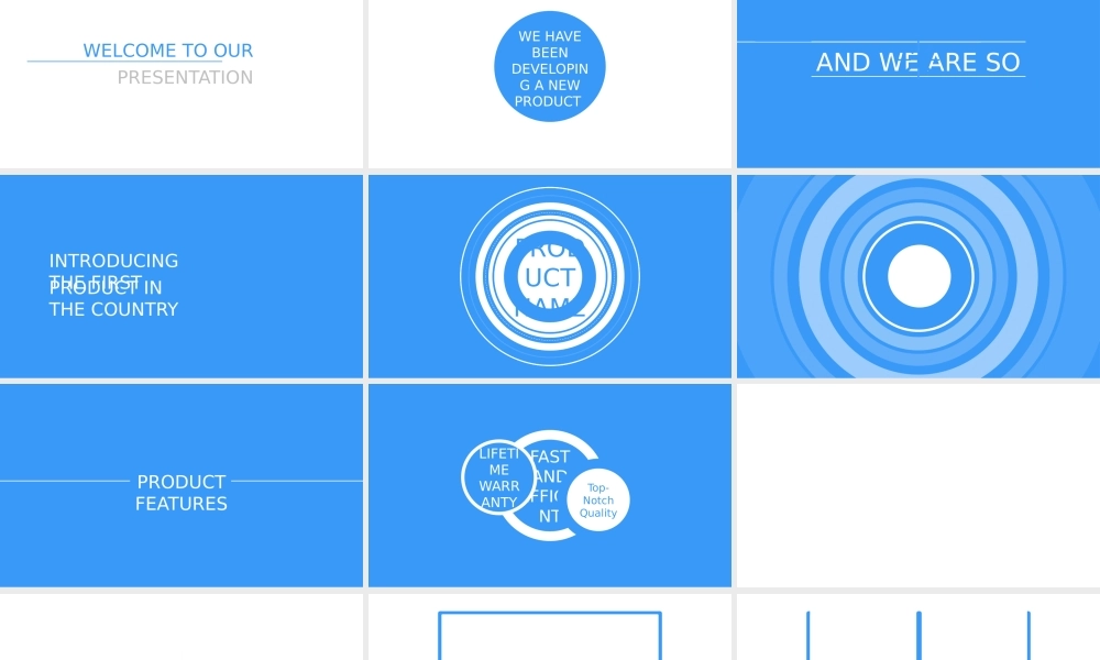 【编号37】蓝色酷炫快闪动画动态视频介绍PPT模板.pptx