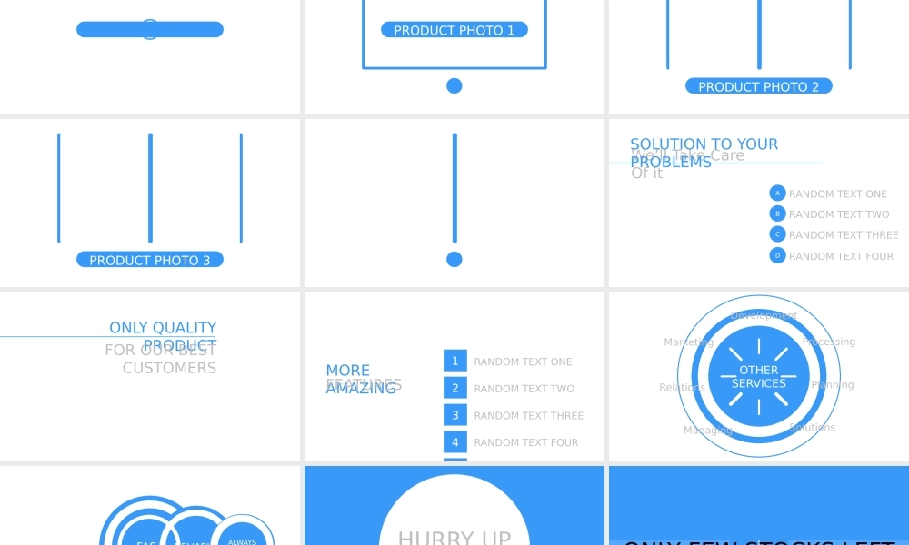 【编号37】蓝色酷炫快闪动画动态视频介绍PPT模板.pptx