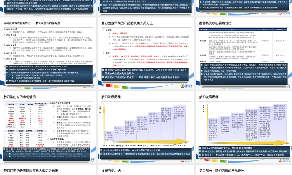 《梦幻西游》案例分析.ppt