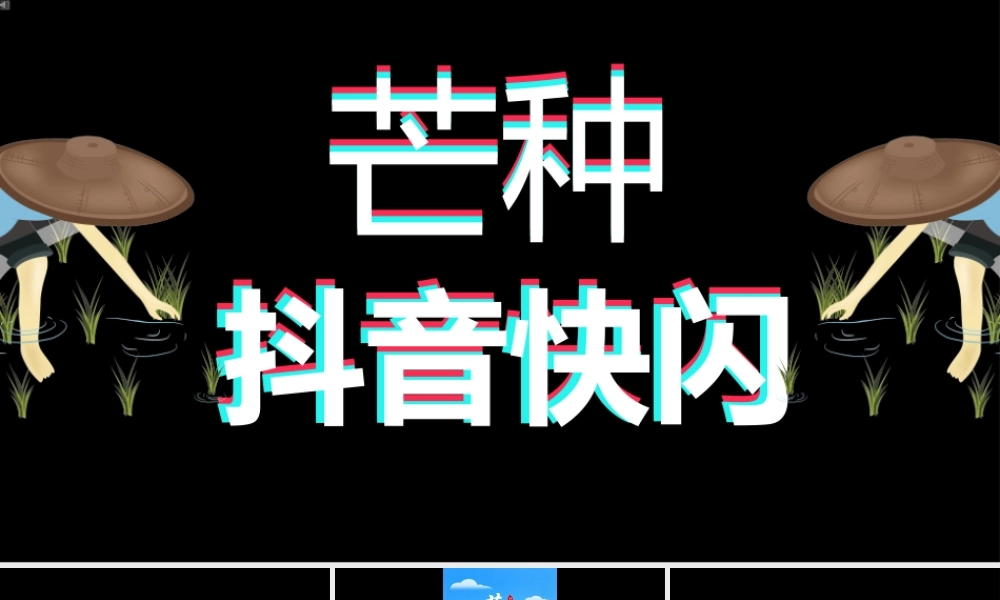 【编号106】芒种 快闪抖音模板.pptx
