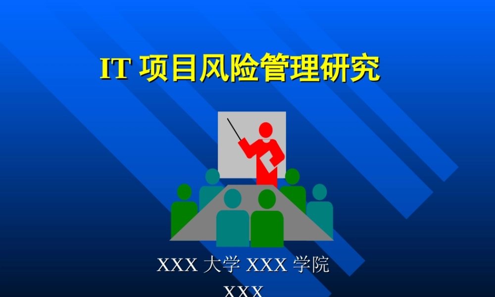 IT项目风险管理研究.ppt