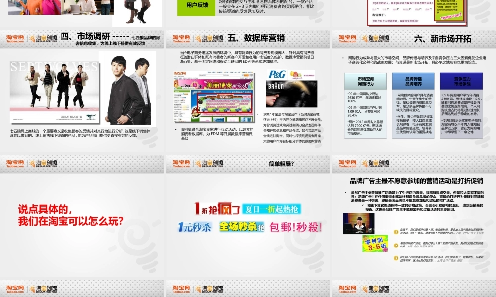 2010年淘宝网六大营销价值案例分享.ppt