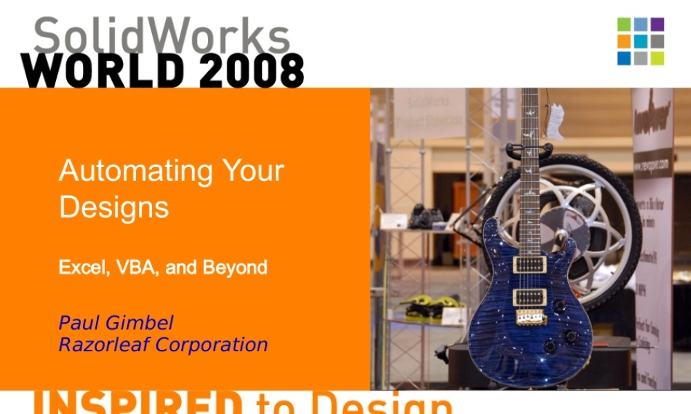 automatingyourdesigns-excelvbaandbeyond-100122075202-phpapp01.ppt