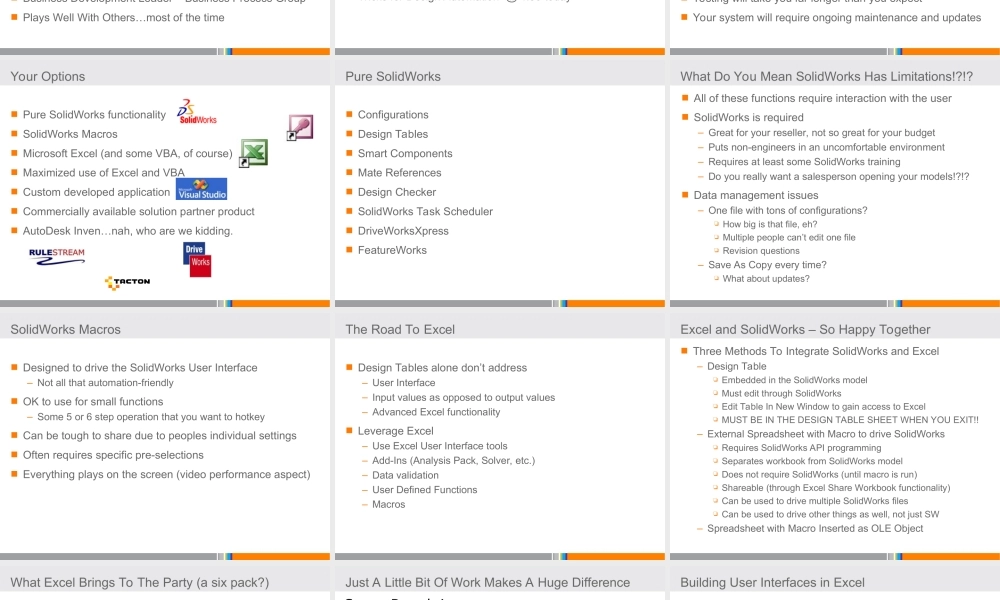 automatingyourdesigns-excelvbaandbeyond-100122075202-phpapp01.ppt