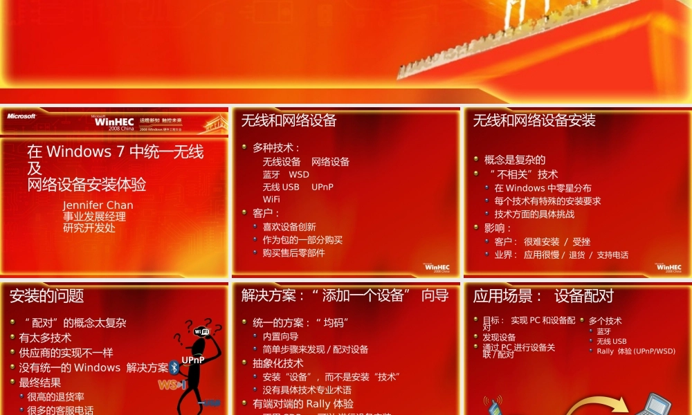 CON-T576-在Windows 7中统一无线及网络设备安装体验-Jennifer Chan.pptx