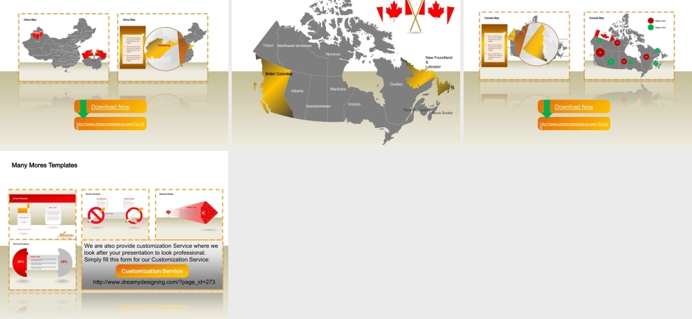 dreamydesigning的免费宣传图表和地图.ppt