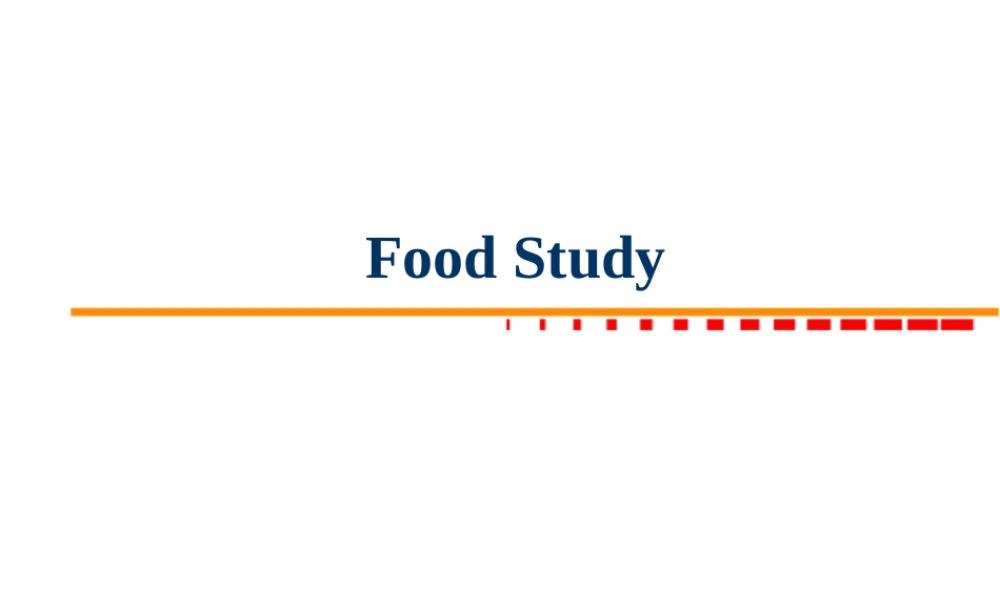 Food Study.ppt
