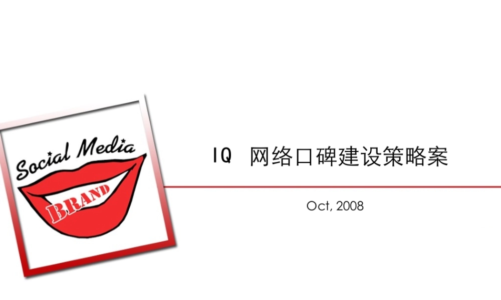 Iq浏览器社会化媒体传播方案 By Daqi ppt.ppt