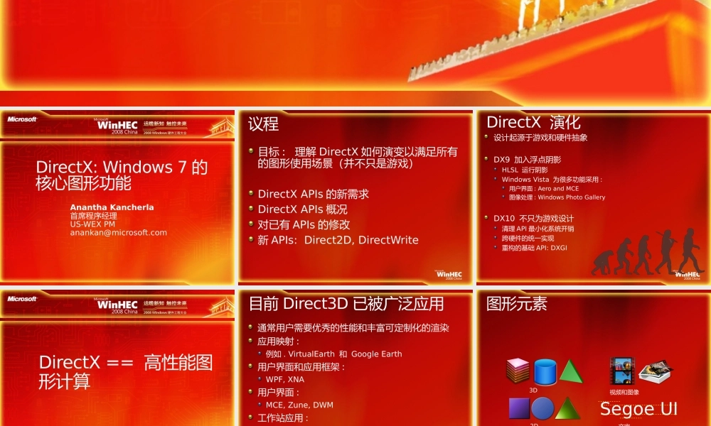 GRA-T515-DirectX Windows 7的核心图形功能-Anantha Kancherla.pptx