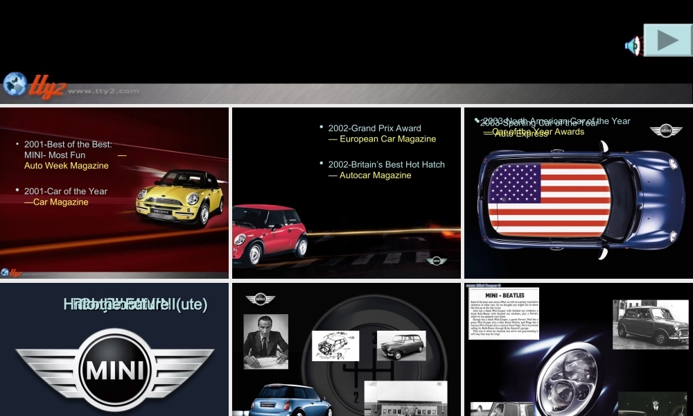 MINI汽车商务PPT模板.ppt