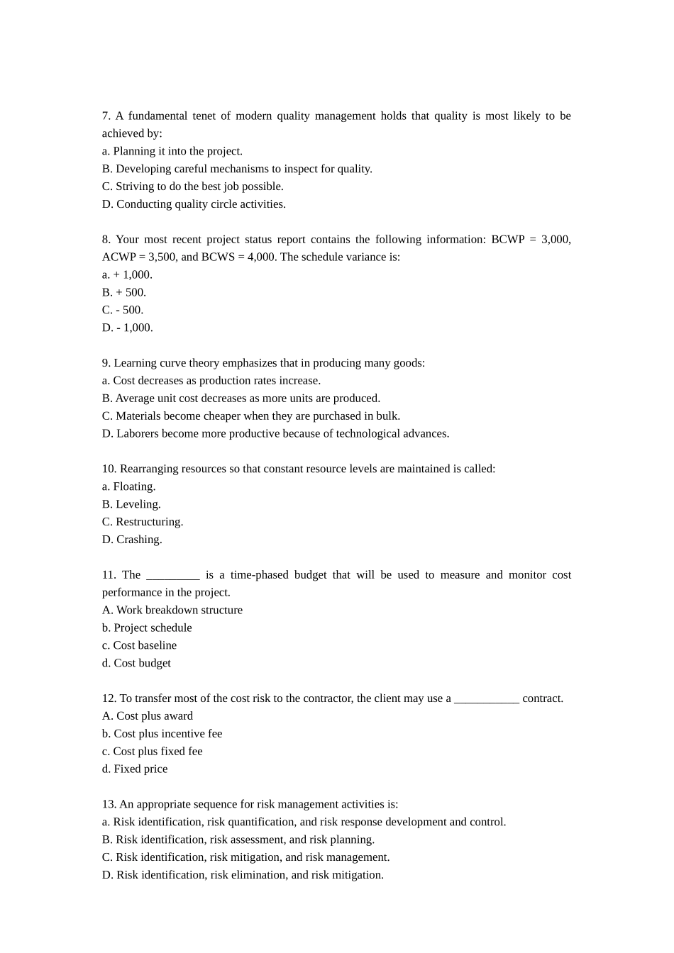PMP 2011模拟考试题（光环国际）.doc_第2页