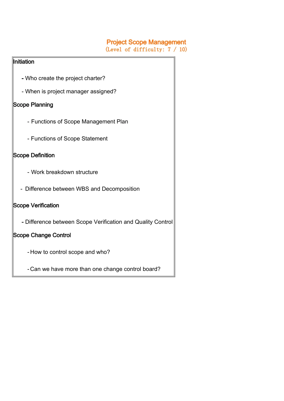 PMP项目范围管理复习要点.doc_第1页