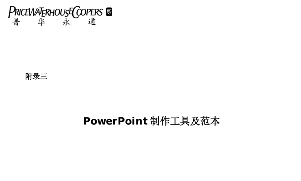 PPT模板-普华永道34页.ppt