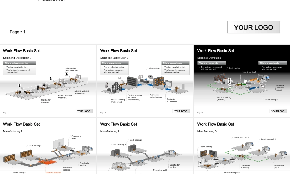 PPT图表Work Flow Set.pptx